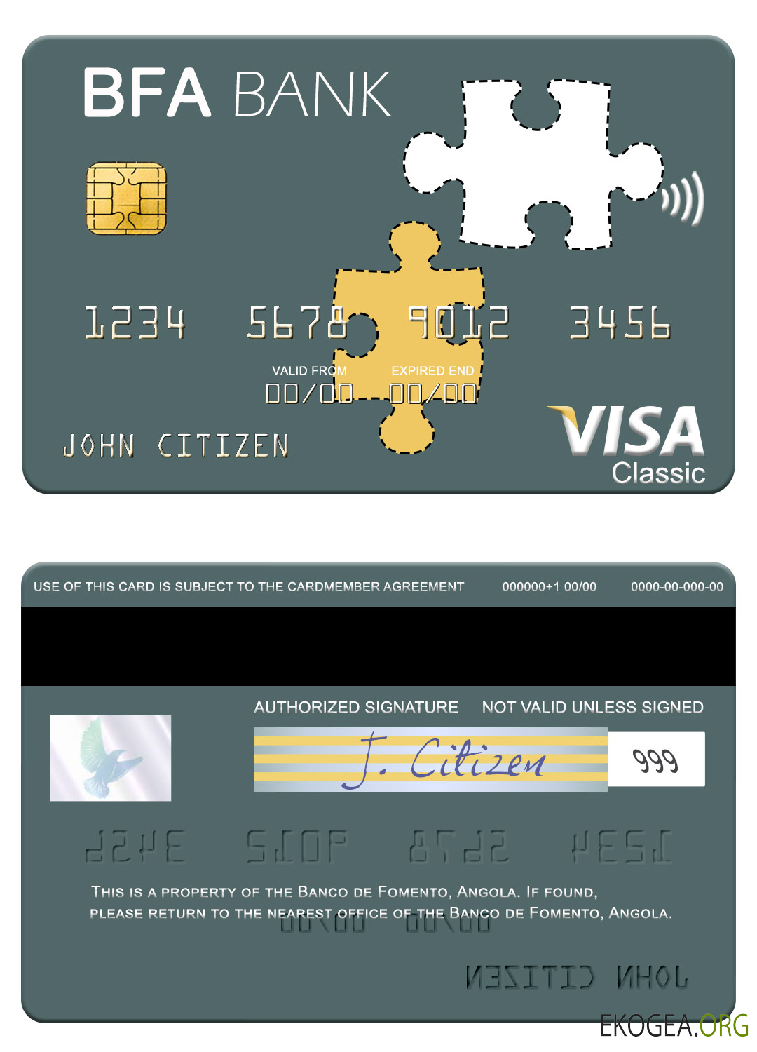Carte visa Angola Banco de Fomento
